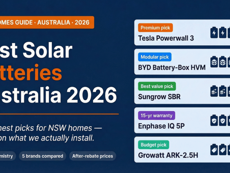best solar batteries-australia-2026