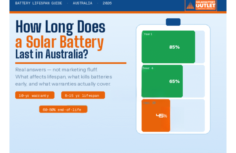 how long does solar battery last in australia