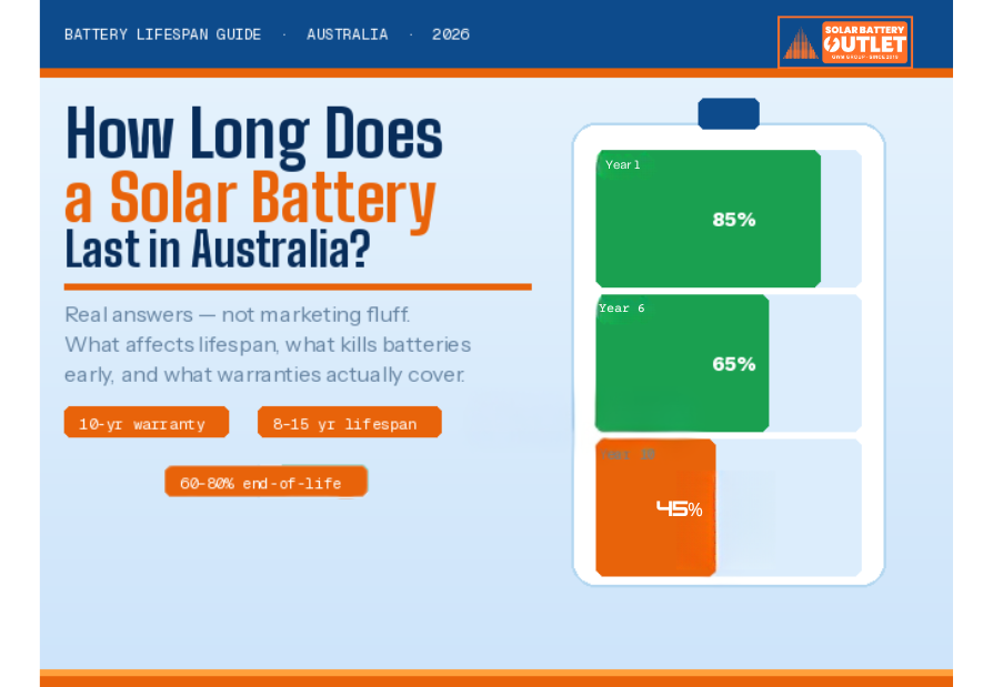 how long does solar battery last in australia
