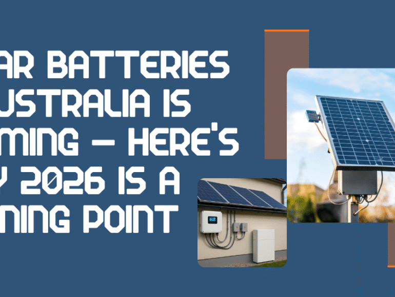 Solar Batteries in Australia Is Booming