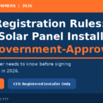 CER registration rules solar panel installer NSW 2026