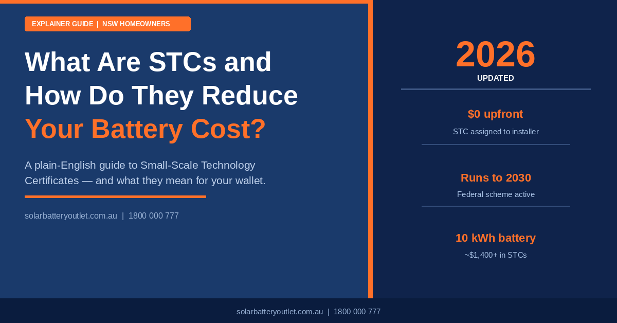 What Are Small-Scale Technology Certificates STCs