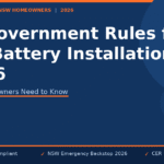 New Government Rules for Solar Battery Installations in 2026