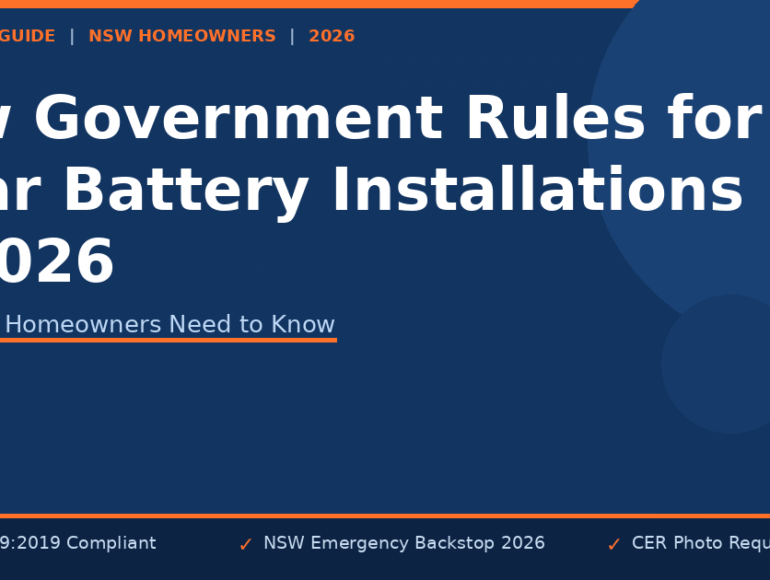 New Government Rules for Solar Battery Installations in 2026