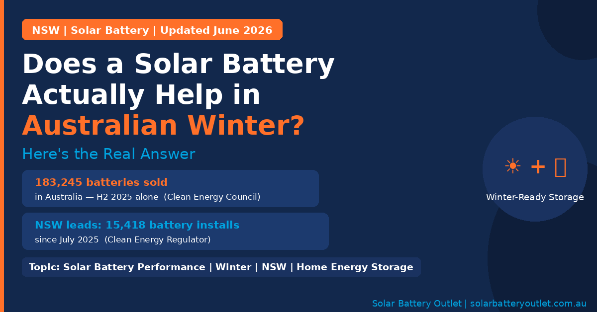 solar battery Australian winter