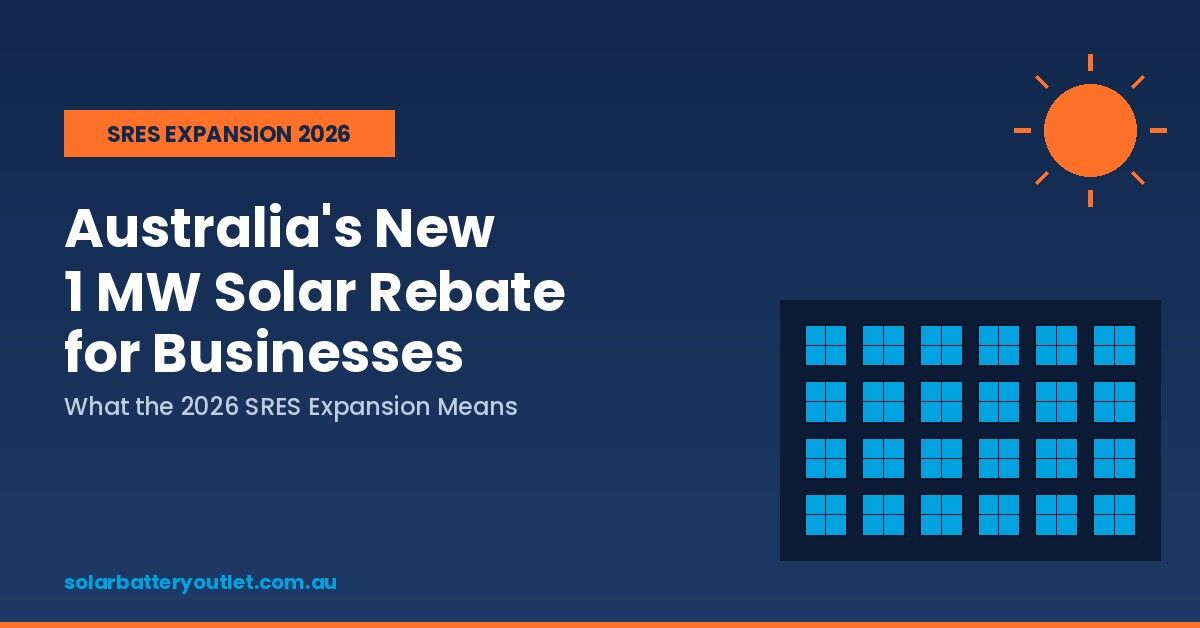Australia's 2026 SRES expansion raises the commercial solar rebate cap from 100kW to 1MW