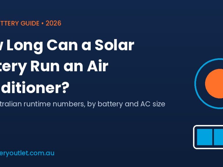 How long can a solar battery run an air conditioner