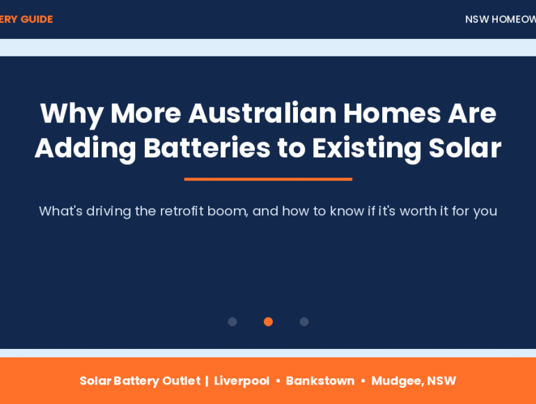 Why more Australian homes are adding batteries to existing rooftop solar systems in 2026