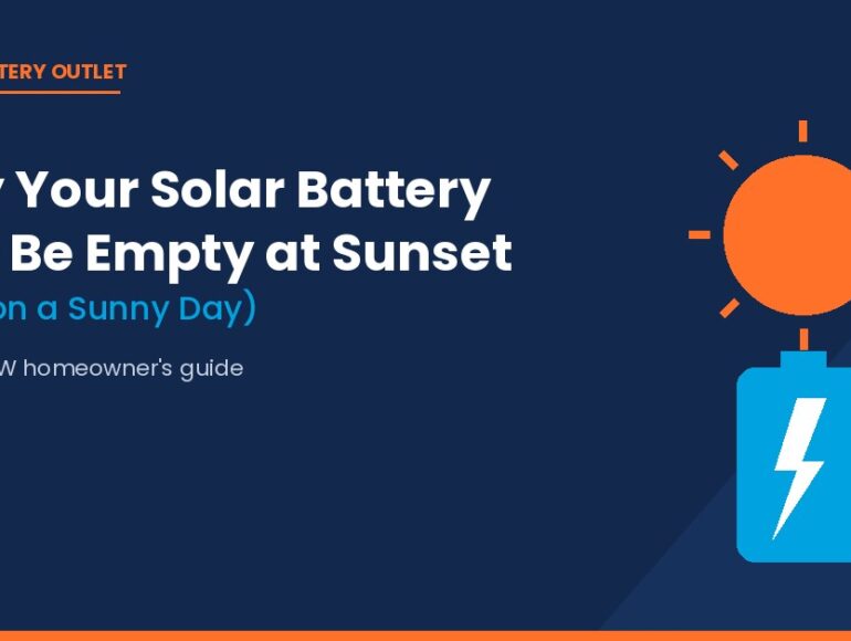Why your solar battery may be empty at sunset even on a sunny day