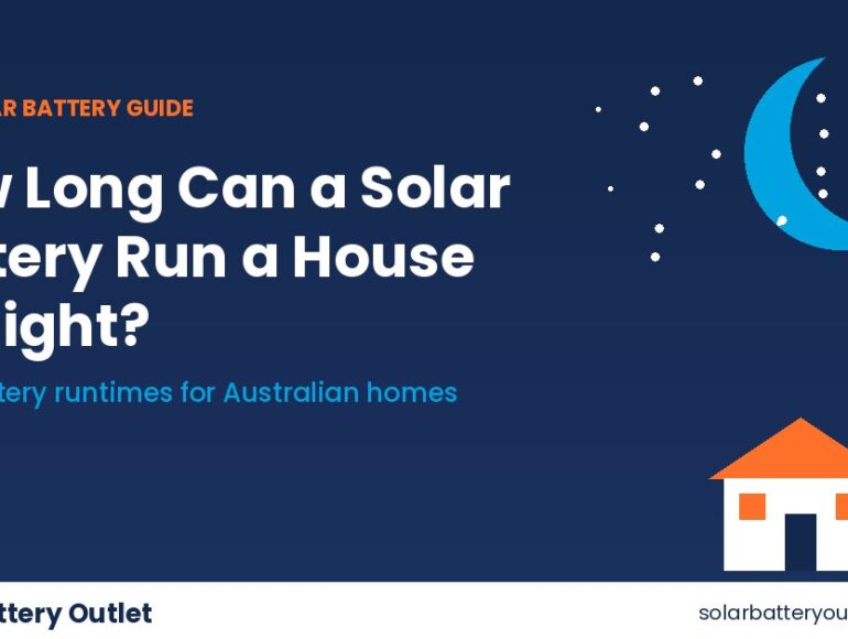 solar battery run a house at night