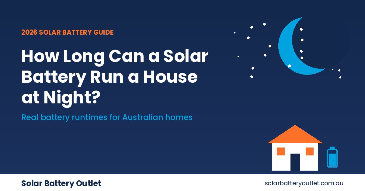 solar battery run a house at night