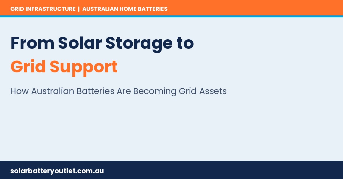 From Solar Storage to Grid Support How Australian Batteries Are Becoming Grid Assets