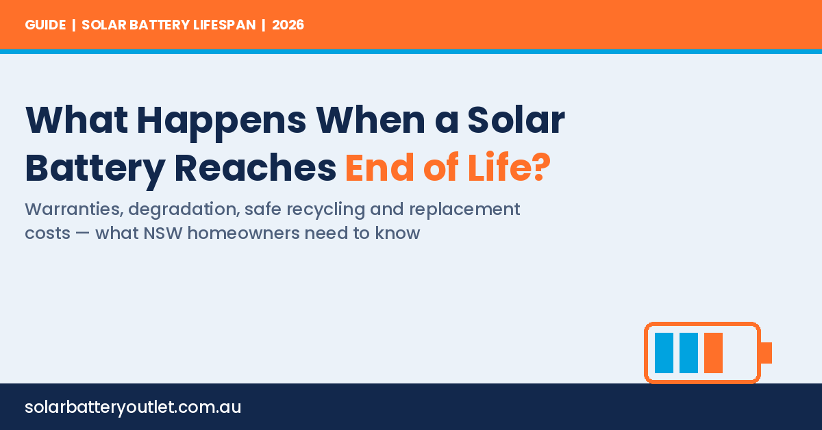 What Happens When a Solar Battery Reaches the End of Its Life?