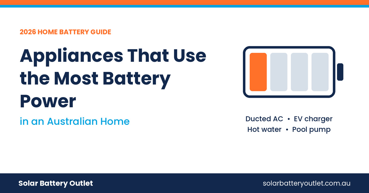 What Appliances Use the Most Battery Power in an Australian Home