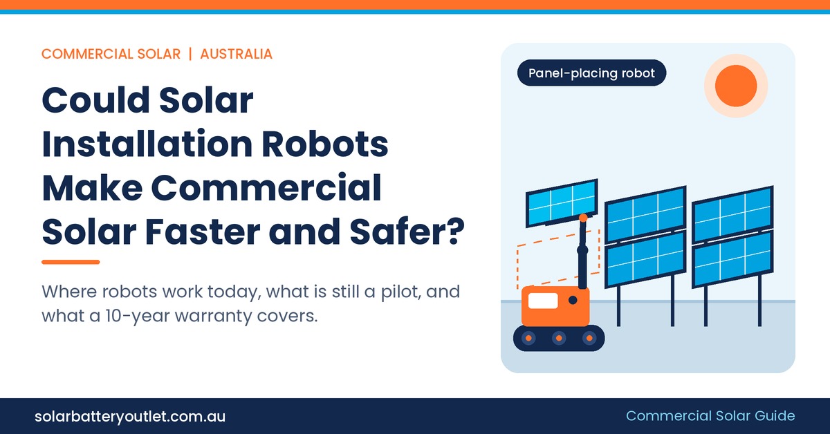 Could Solar Installation Robots Make Commercial Solar Projects Faster and Safer in Australia